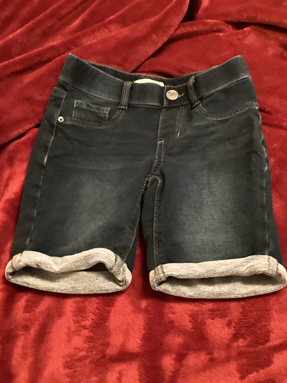 Tommy Bahama Dark Blue Kids Denim Bermuda Shorts